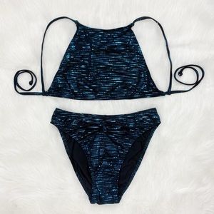 Black & blue vintage bathing suit